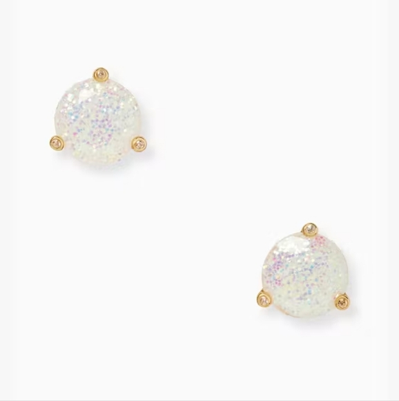 Kate Spade - New York " Rise & Shine Opal Glitter " Stud Earrings(Pink 🩷) - Picture 3 of 7